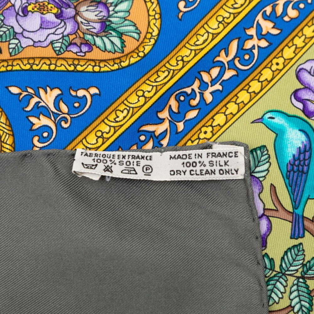 HERMES Gray Silk Scarf - Picture 8 of 8